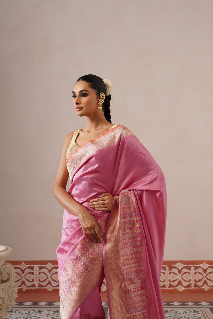 Lilac Floral Saree