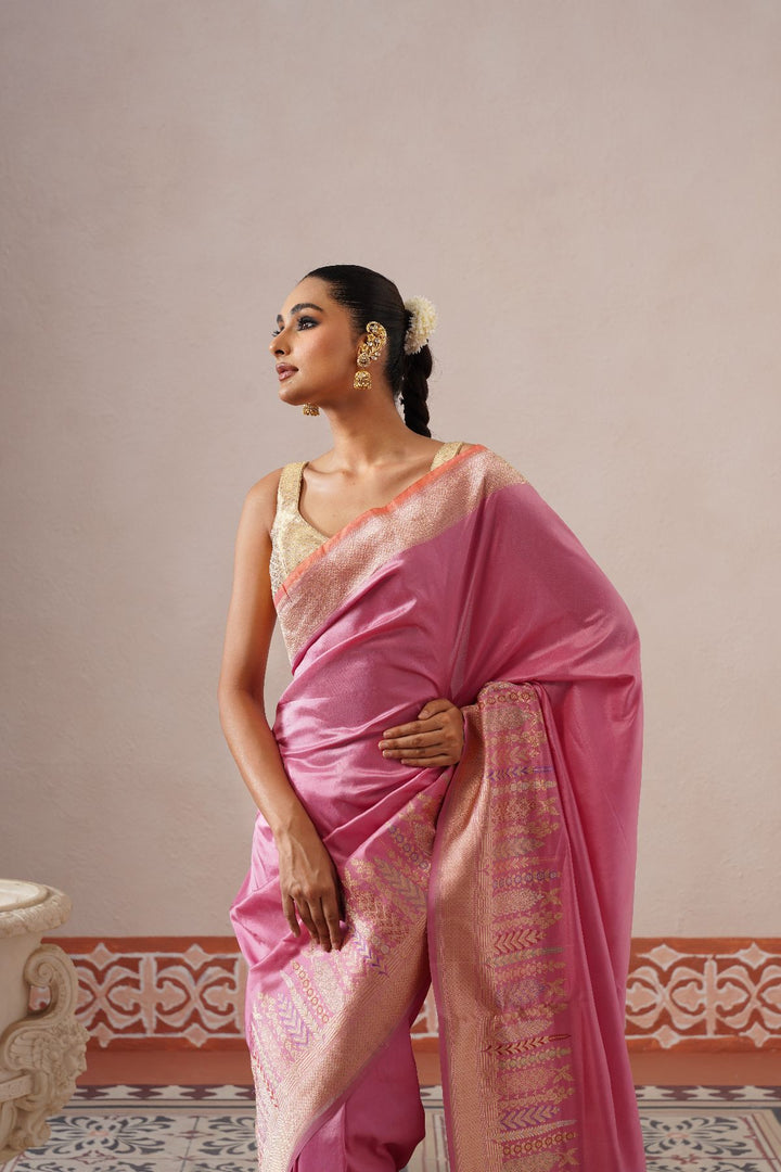 Lilac Floral Saree