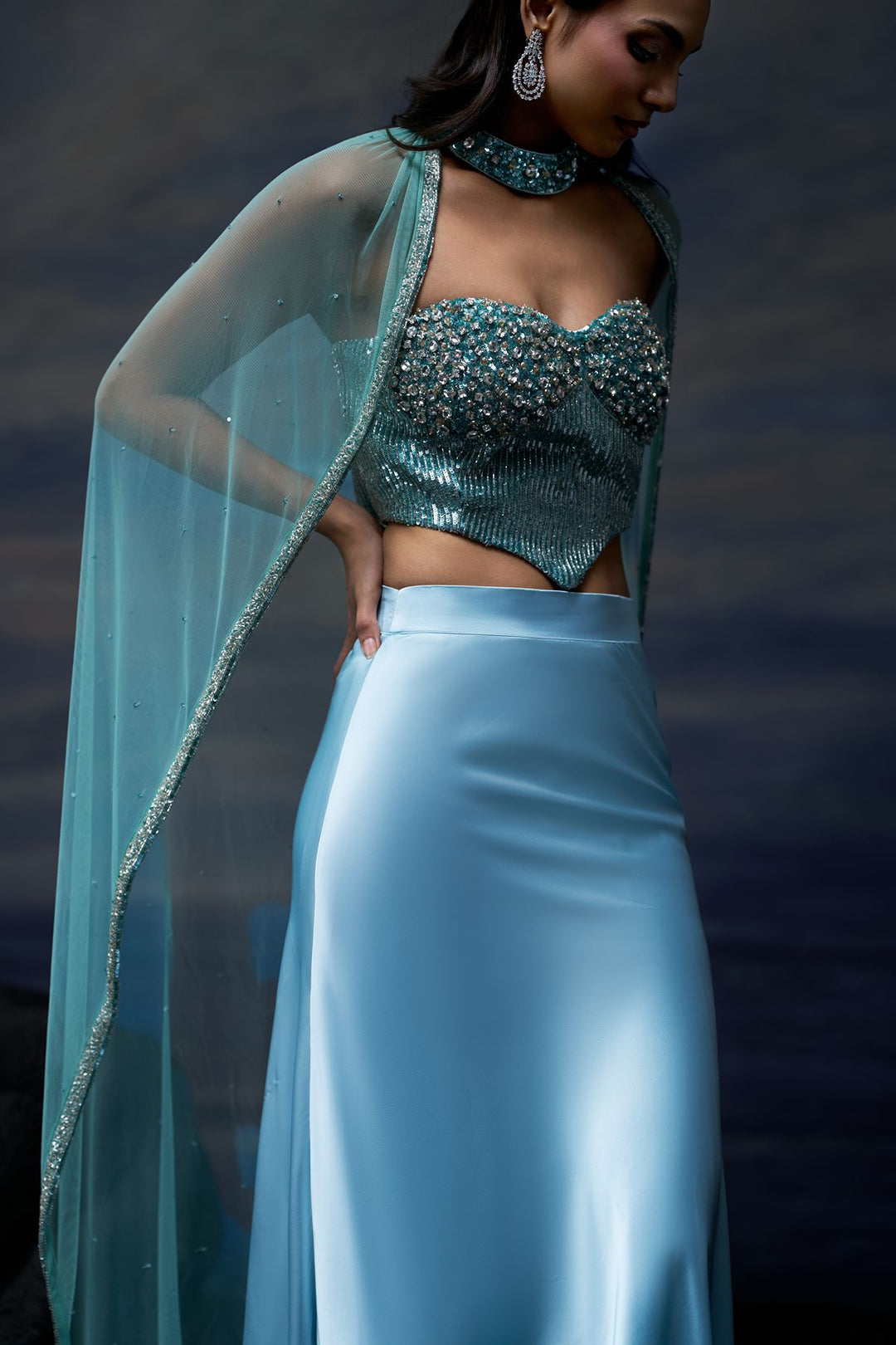 Whispering Waves Skirt Set