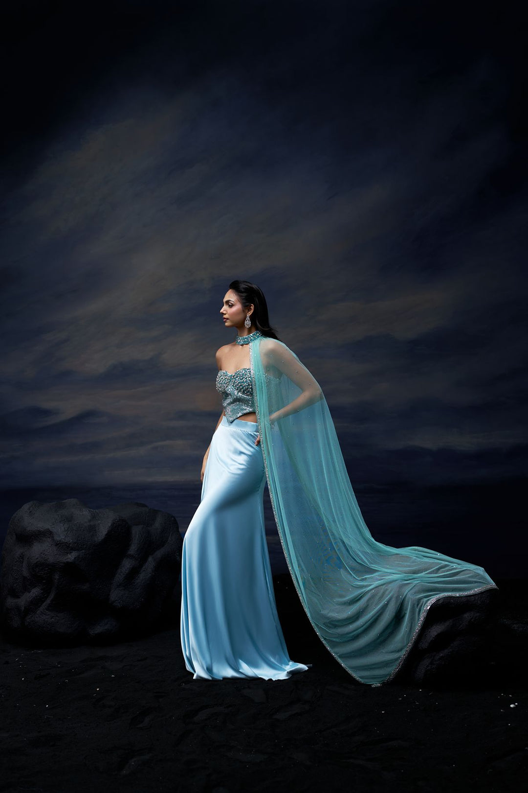 Whispering Waves Skirt Set