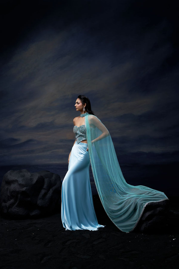 Whispering Waves Skirt Set