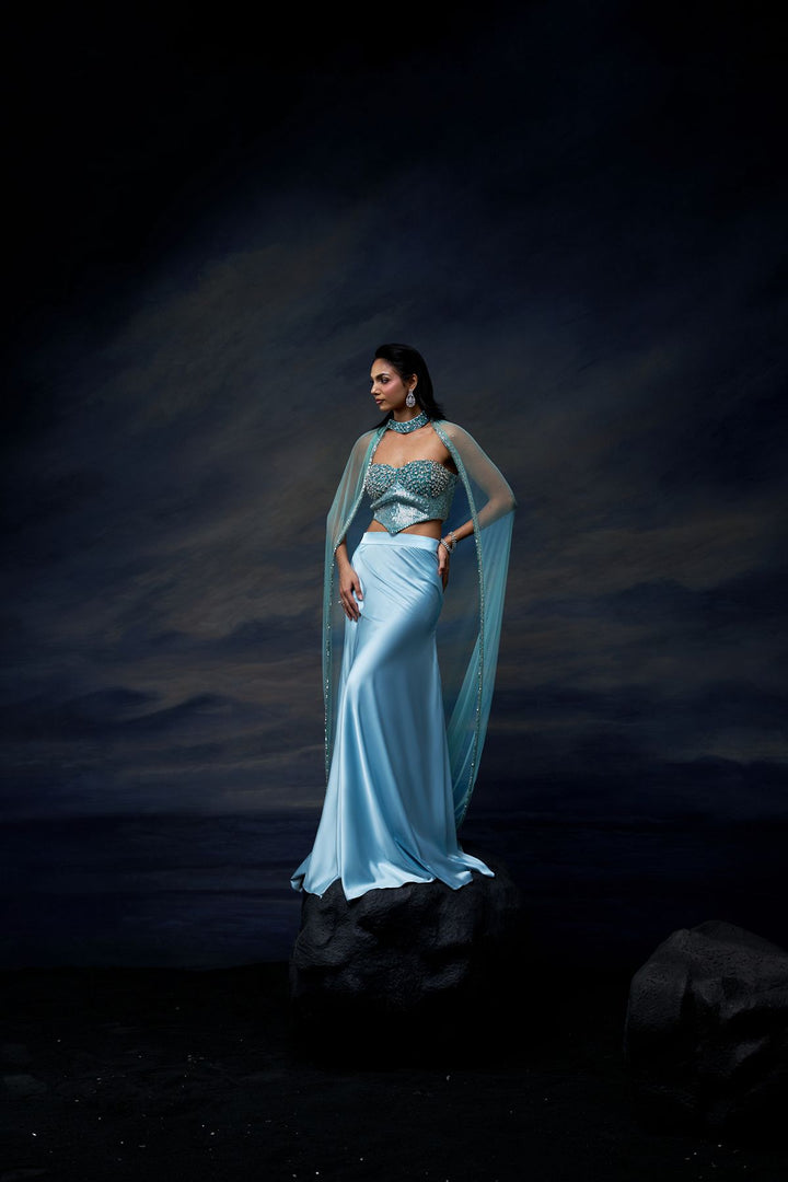 Whispering Waves Skirt Set