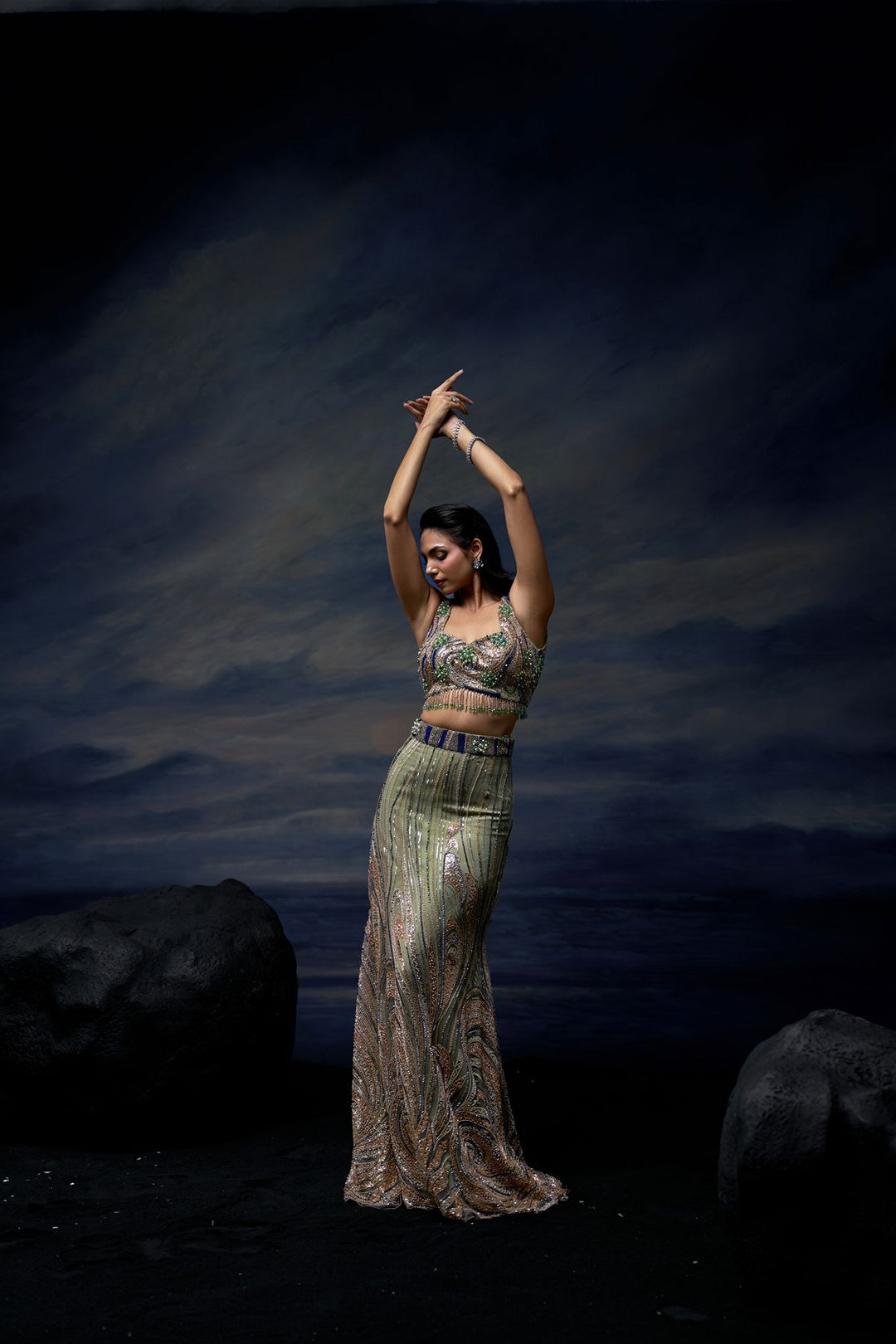 Ethereal Tide Lehenga Set