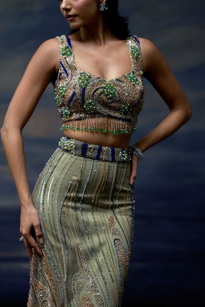 Ethereal Tide Lehenga Set