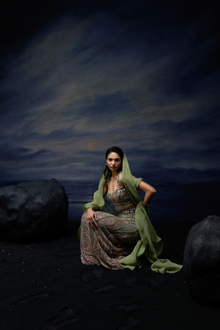 Ethereal Tide Lehenga Set