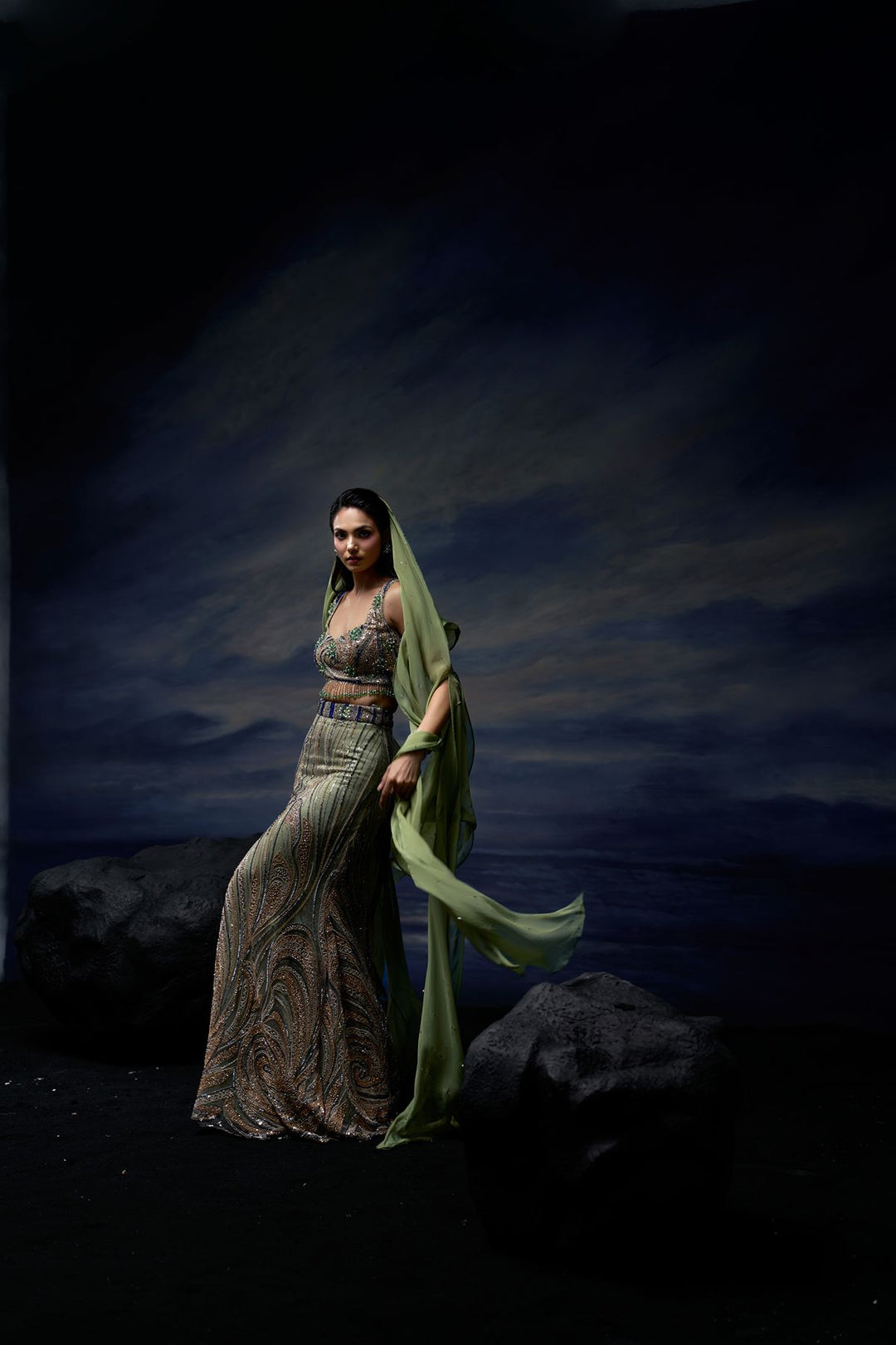 Ethereal Tide Lehenga Set