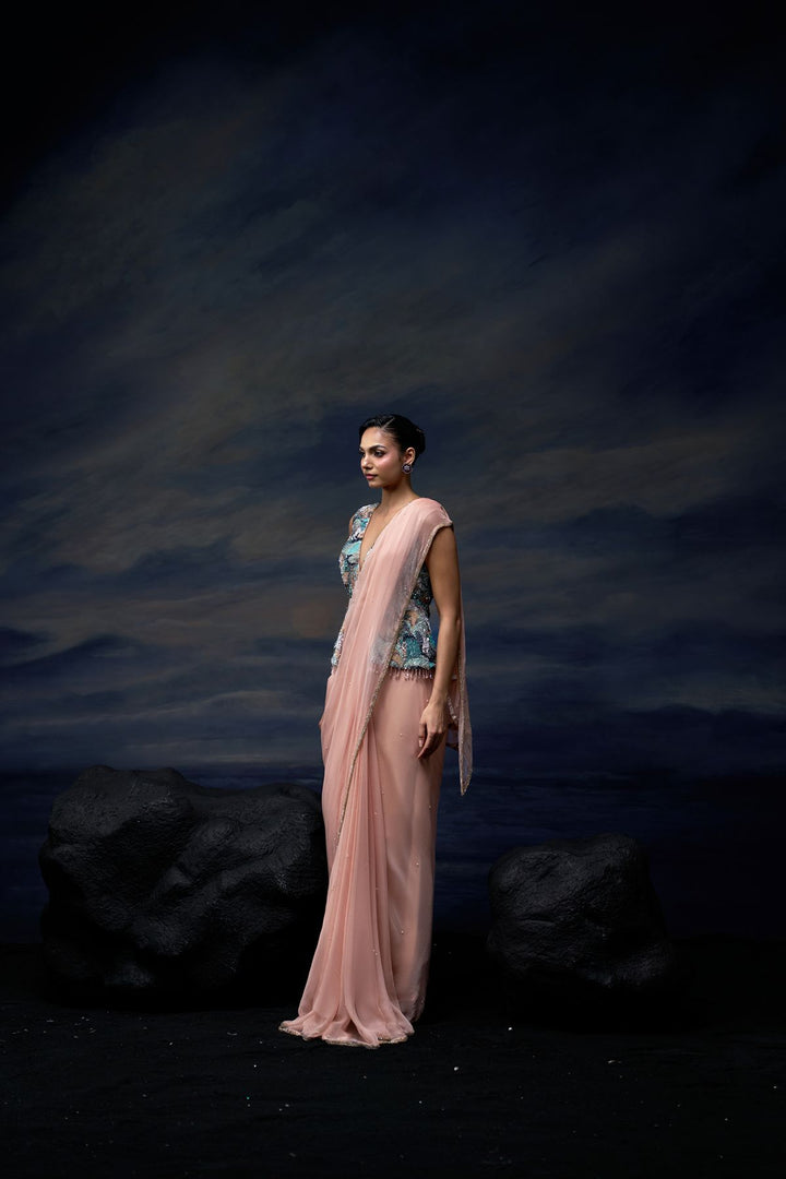 Ocean Sovereign Saree Set