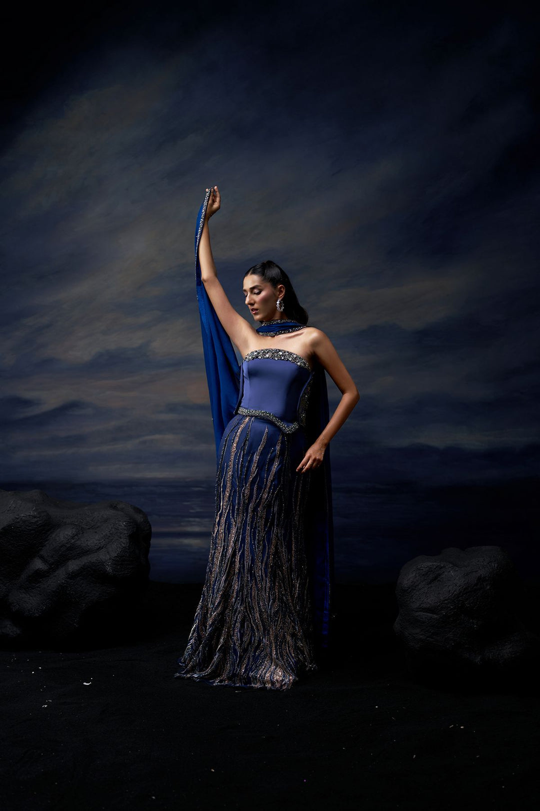 Ocean Majesty Lehenga Set