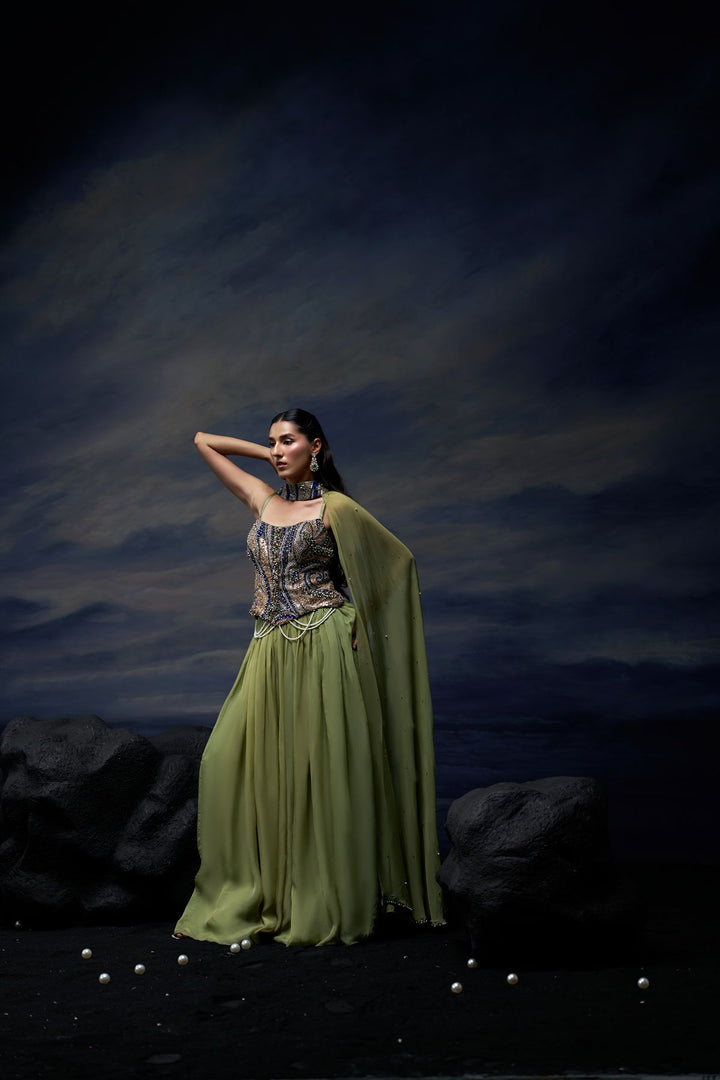Whispering Sea Lehenga Set