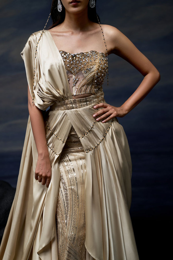 Sunlit Mare Lehenga Saree