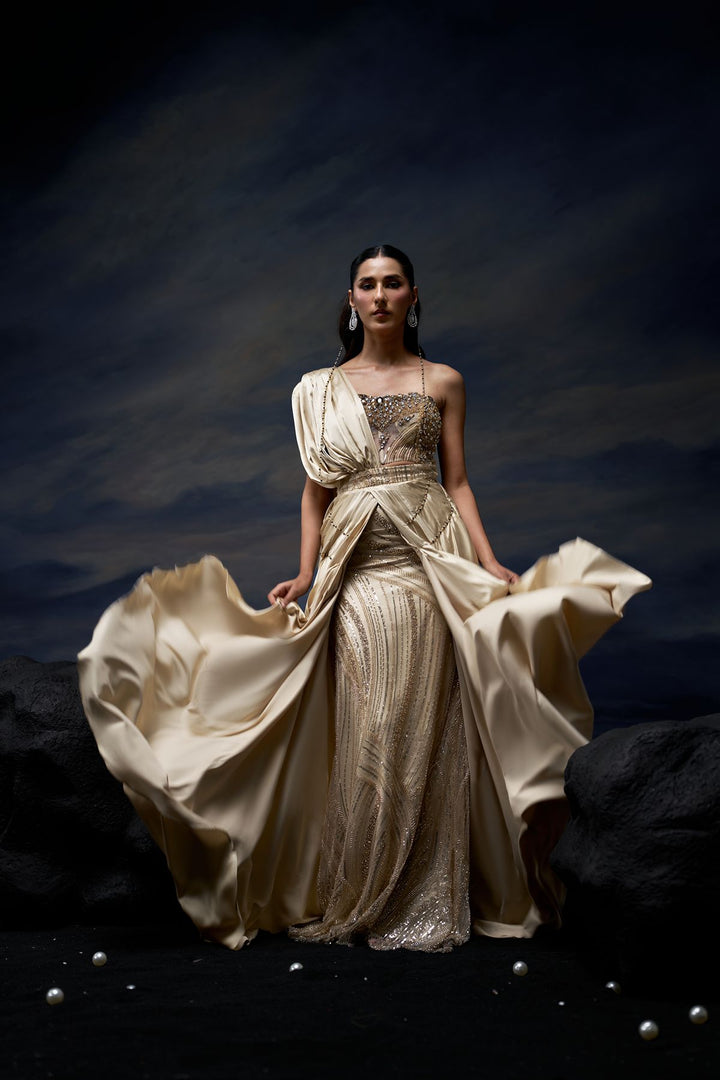 Sunlit Mare Lehenga Saree