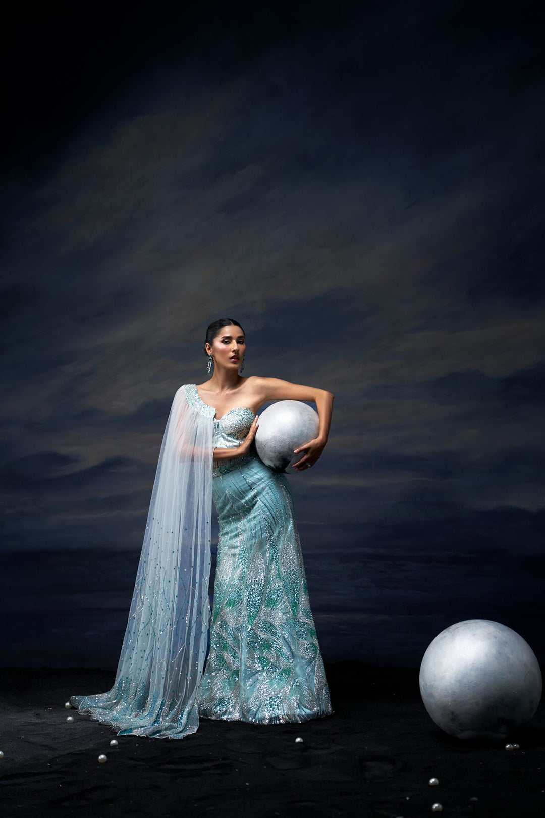 Ocean Veil Lehenga Set