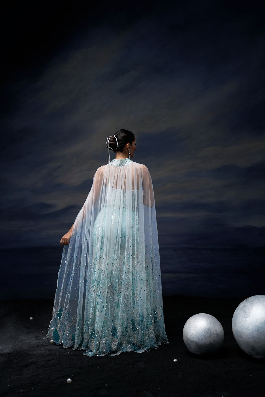 Ocean Veil Lehenga Set
