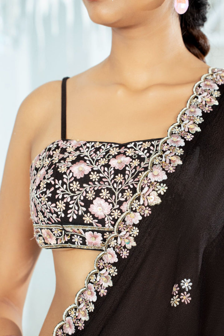 Velmira Saree-Black