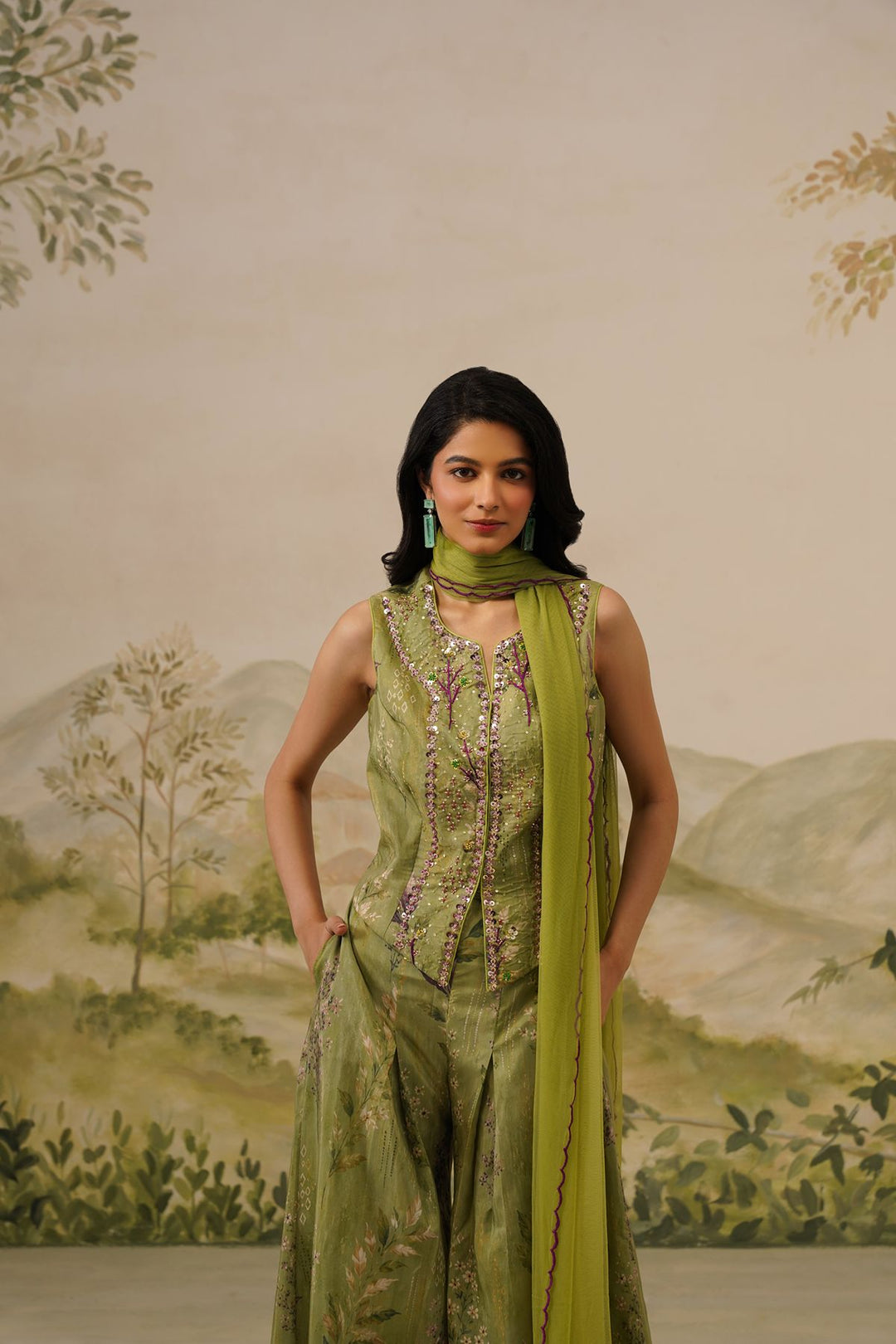 Aneya Sharara Set